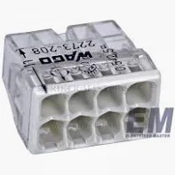 Wago 2273-208 - 8x0.5-2.5 MINI vez. ö.k. (szürke) tömör erű vezetékekhez (50db/cs)