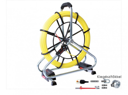 Runpotec 100650 - Berudaló Profi Set (kiegészítő talppal) 80 méter, üvegszál átmérő 6mm