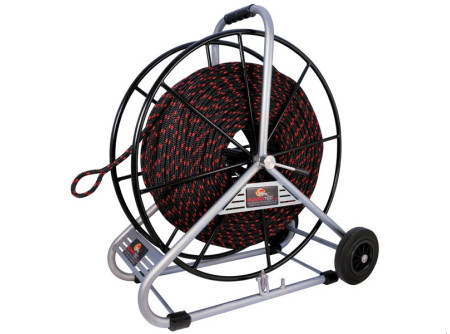 Runpotec 101220 - PE behúzókötél acél csévélődobbal 12mm 300m