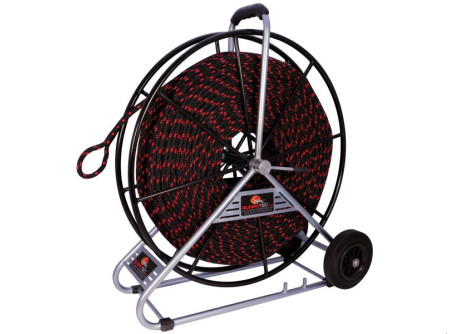 Runpotec 101680 - PE behúzókötél acél csévélődobbal 10mm 200m