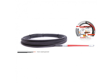 Runpotec 300210 - Rugós vezetékbehúzó fém, RUNPOGLEIDER fejjel 30 m átm.: 4mm