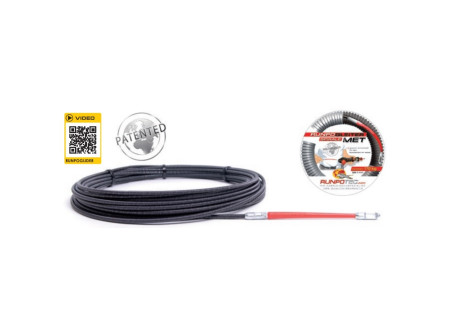 Runpotec 300540 - Rugós vezetékbehúzó fém, RUNPOGLEITER fejjel 5 m átm.: 4mm