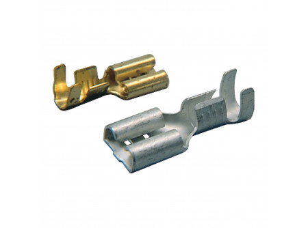 GPH 840103 - PK 0,25-F 308D-V, Szigeteletlen rátolh.csatl.hüvely(V-galv.,DIN46247/46340)