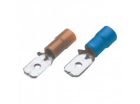 GPH 844101 - RF-M 308 - piros, Szigetelt rátolható csatlakozó csap (galvanizált, PVC)