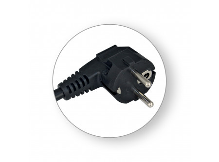 COMMEL Szerelt kábel 6A, fekete; H05VV-F 3G0,75/1,5m (cikksz.: 0311)