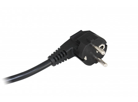 COMMEL Szerelt kábel 10A, fekete; H05VV-F 3G1/2m (cikksz.: 0486)
