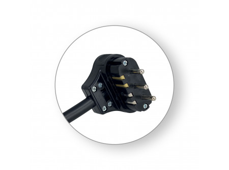 COMMEL Szerelt kábel 3f 16A, fekete; H05VV-F 5G2,5/3m (cikksz.: 0719)