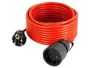 COMMEL Hosszabbító kábel 2P+F aljzat és dugvilla, 10 A 250V  2200 W; H05VV-F 3G1 / 20m (cikksz.: