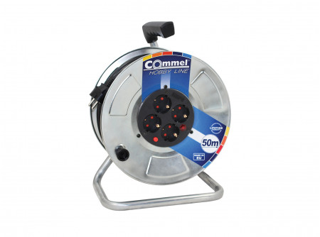 COMMEL Kábeldob Hobby Line  H05VV-F 3G2,5/40m - FÉM, 1f, 16A 250V  3500W IP20 (cikksz.: 0911)