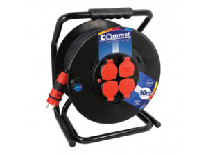 COMMEL Kábeldob  PL  H05RR-F 3G2,5/50m  - PVC, 1f, 16A 250V  3500W IP44 (cikksz.: 0932)