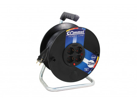 COMMEL Kábeldob Hobby Line  H05RR-F 3G2,5/40m - PVC, 1f, 16A 250V  3500W IP20 (cikksz.: 0981)