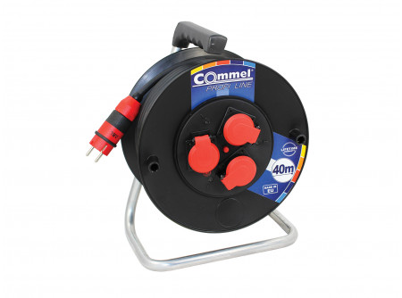 COMMEL Kábeldob  Profi Line  H05RR-F 3G2,5/40m  - PVC, 1f, 16A 250V  3500W IP44 (cikksz.: 0982)