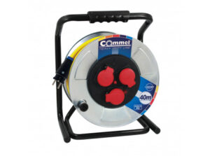 COMMEL Kábeldob Heavy Duty Line AT N07V3V3 3G2.5/40 m- FÉM , 1f, 16A 250V 3500 W IP44 (cikksz.: 2