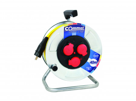 COMMEL Kábeldob  Profi Line  AT N07V3V3-F 3G1,5/40m - FÉM, 1f, 16A 250V  3500W IP44 (cikksz.: 200