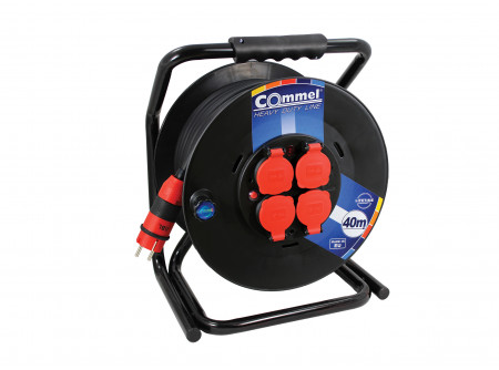 COMMEL Kábeldob  Heavy Duty Line  H07RN-F 3G1,5/50m - PVC, 1f,  16A 250V  3500W IP44 (cikksz.: 20