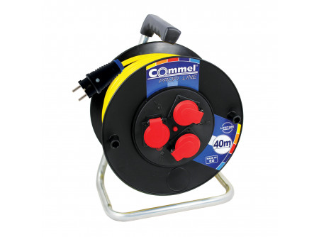COMMEL Kábeldob  PL  AT N07V3V3-F 3G2,5/25m - PVC, 1f, 16A 250V  3500W IP44 (cikksz.: 200-371)