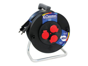 COMMEL Kábeldob  PL  H07RN-F 3G2,5/25m - PVC, 1f, 16A 250V  3500W IP44 (cikksz.: 200-373)