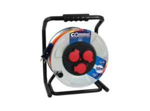 COMMEL Kábeldob  HDL H07BQ-F 3G2.5/50m  - FÉM , 1f, 16A 250V 3500 W IP44 (cikksz.: 200-378)
