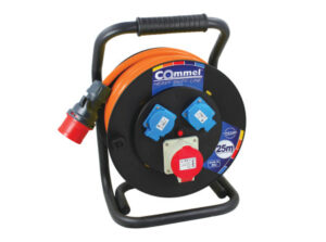 COMMEL Kábeldob  HDL H07BQ-F 5G1,5/40m - PVC,  3f+1f (kombinált), 16A IP44 (cikksz.: 200-396)