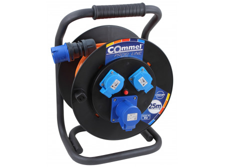 COMMEL Kábeldob  Profi Line  Marinflex 3G1,5/25m - "Marinko" - PVC, 1f., (kombinált) IP44 (cikksz