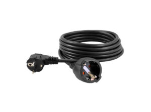 COMMEL Hossz. kábel 2P+F alj. és dug. 16A 250V  3500 W; H05VV-F 3G1,5/4m, fek. (cikksz.: 220-524)