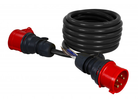 COMMEL Ipari Hosszabbító kábel 16A 400V  IP44; H07RN-F 5G2,5 / 20m (cikksz.: 221-133)