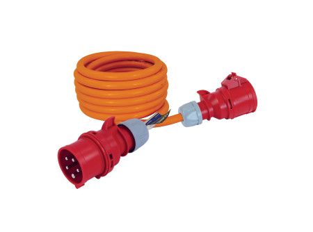 COMMEL Ipari Hossz. kábel 3 fázisú, 5P 16A 250V  IP44; H07BQ-F 5G2,5 / 20m (cikksz.: 221-153)