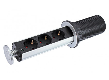 COMMEL Bútorba építhető elosztó 3x 16A 250 V~ 3500 W (cikksz.:232-181)