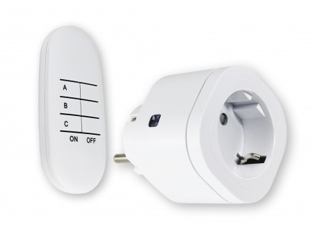 COMMEL Távkapcsolós dugalj szett, (1x2P+F) 30m, 13A 3000W, 230V;  (cikksz.: 265-115)