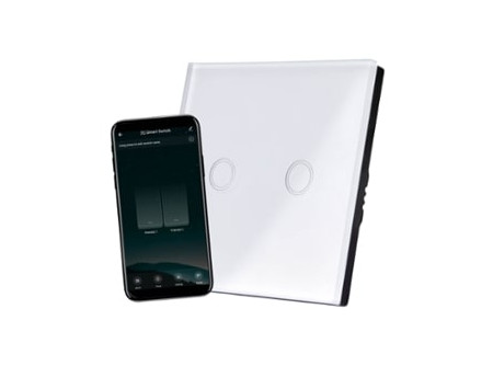 COMMEL WiFi-s okos kapcsoló, 2 csat., érintős, 100 / 800W, 2,4GHz, 802.11b/g/n (cikksz.: 265-502)