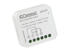 COMMEL WiFi-s okos kapcsoló (kapcs.mögé), 1 csat.,  150 / 500W, 2,4GHz, (cikksz.: 265-521)