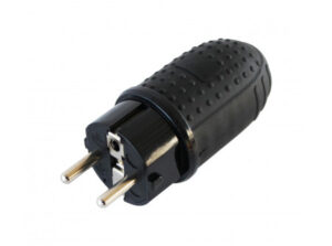 COMMEL Csatlakozó földelt dugvilla  16A 250V, gumi; ergonómikus felülettel (cikksz.: 290-302)