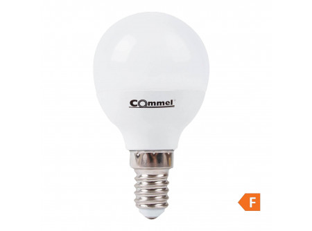 COMMEL LED izzó E14, 8W, 750lm, G45 kisgömb, 3000K;  (cikksz.: 305-204)