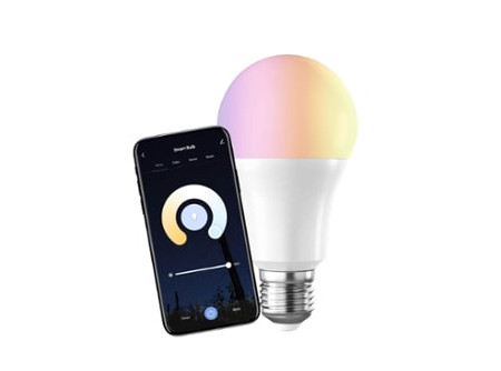 COMMEL WiFi-s, okos LED izzó, E27 9W, 820lm, állítható színhőm.+RGB, 2,4GHz; (cikksz.: 305-701)