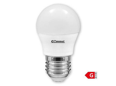 COMMEL LED izzó E27, 3W, 250lm, G45 kisgömb, 3000K;  (cikksz.:305-725)