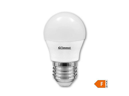 COMMEL LED izzó E27, 8W, 806lm, G45 kisgömb, 4000K; (cikksz.:305-827)