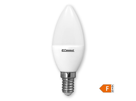 COMMEL LED izzó E14, 4.9W, 470 lm, C37 gyertya, 4000 K;  (cikksz.:305-831)