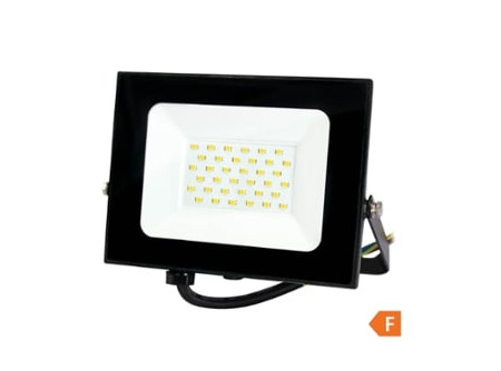 COMMEL LED reflektor Economy Line  30W, 4000K, 2550lm, IP65, fekete;  (cikksz.: 306-239)