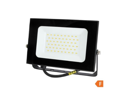 COMMEL LED reflektor Economy Line  50W, 4000K, 4250lm, IP65, fekete;  (cikksz.: 306-259)