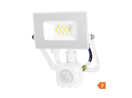 COMMEL LED reflektor Economy Line  10W, mozg.érz., 4000K, 800lm, IP44, fehér;  (cikksz.: 307-119)