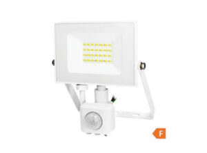 COMMEL LED reflektor Economy Line  20W, mozg.érz., 4000K, 1600lm, IP44, fehér;(cikksz.: 307-129)