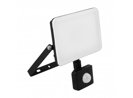 COMMEL LED reflektor, mozg.érz., gyorscs., 30W, 4000K, 3200lm, IP44, fekete;  (cikksz.: 307-233)