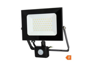 COMMEL LED reflektor Economy Line  50W, mozg.érz., 4000K, 4250lm, IP44, fekete;(cikksz.: 307-259)