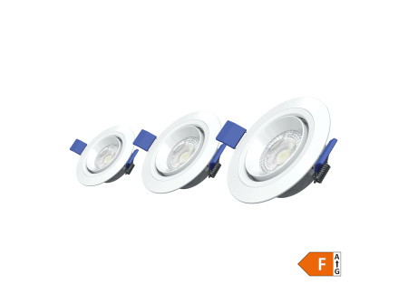 COMMEL LED panel szett, állítható, 5W, sülly., 370lm, 4000K 50-60Hz, 3db;  (cikksz.: 336-127)