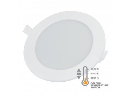 COMMEL LED panel 18W, kerek, sülly., állítható színhőm.,1500lm,beép.driverrel; (cikksz.: 337-324)