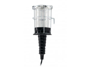 COMMEL Szerelőlámpa E27 60W 230V, fém ráccsal; H05RN-F 2x0,75/5m (cikksz.: 340-010)