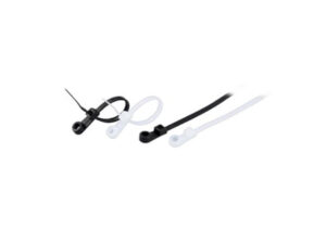 COMMEL Kábelkötegelő, rögzíthető fejjel, 4,3 x 220 mm fekete, 100db/cs (cikksz.: 365-146)