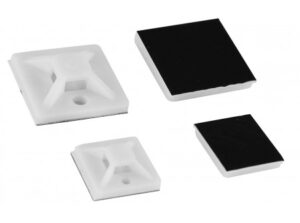 COMMEL Kábelkötegelő talp, fehér, 20x20mm, 25db/csomag;  (cikksz.: 365-331)