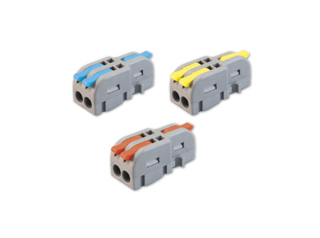 COMMEL Vezeték összekötő, nyitható, 1-2, 0,2-2,5(4)mm2 (9db);  (cikksz.: 365-480)