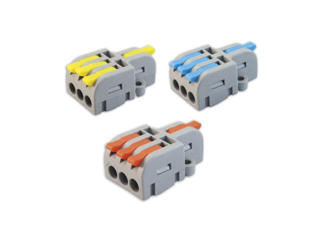 COMMEL Vezeték összekötő, nyitható, 1-3, 0,2-2,5(4)mm2 (9db);  (cikksz.: 365-481)